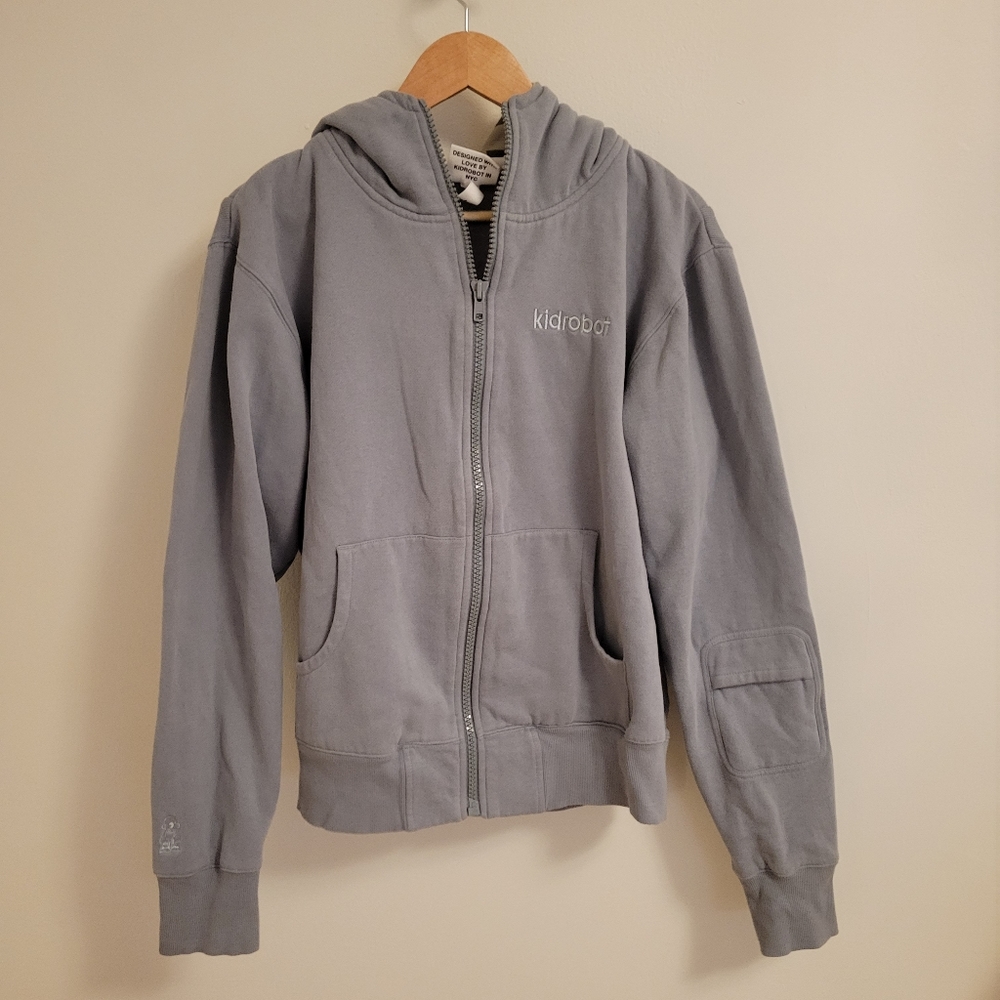 KID ROBOT rare hoodie with inside print